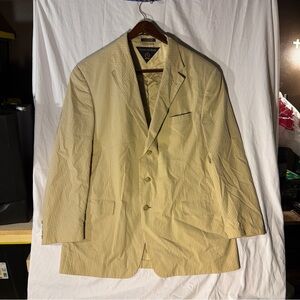 Tommy Hilfiger Tan Striped Blazer